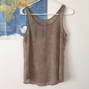 Boho sheer tank